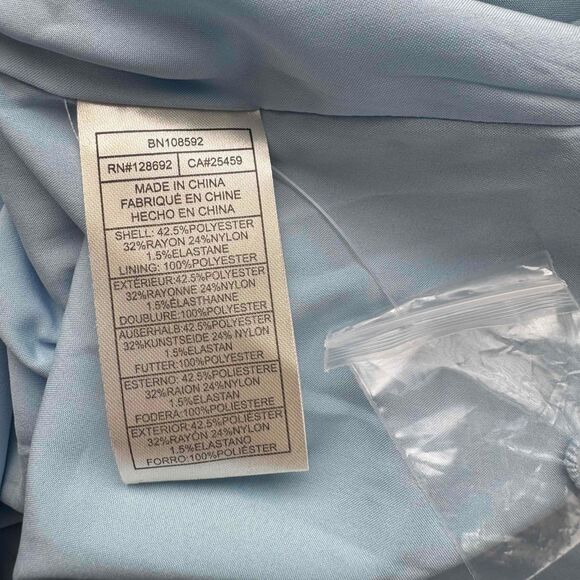 NWT Steve Madden Blue Short Sleeve Gathered Neckline Tiered Skirt Abrah Dress M - Picture 11 of 15